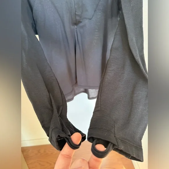 REI Co Op Polartec Black Half-Zip Pullover Base Layer Long Sleeve Zip Pocket XL - Picture 5 of 10